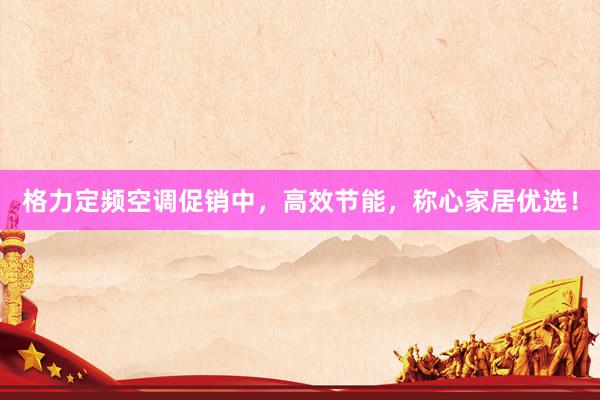 格力定频空调促销中，高效节能，称心家居优选！